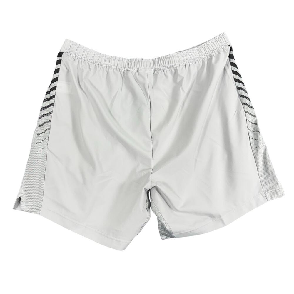 Gymshark Men's Grey Athletic Workout Running Shorts Size XXXL 3XL Mesh Panels - Picture 2 of 10